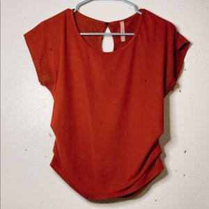 A Suede dark orange shirt!